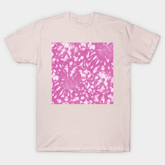 Pink Galactic Tie-Dye T-Shirt by Carolina Díaz